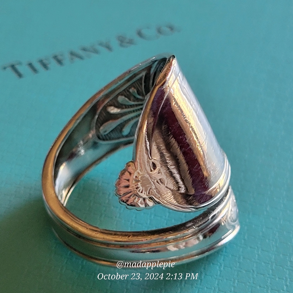 1867 Tiffany & Company/ John Polhamus Spoon Ring in Sterling Silver Luxury #163